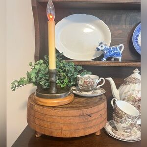 Early 20th Century Wood Tuk-Away Butcher Block